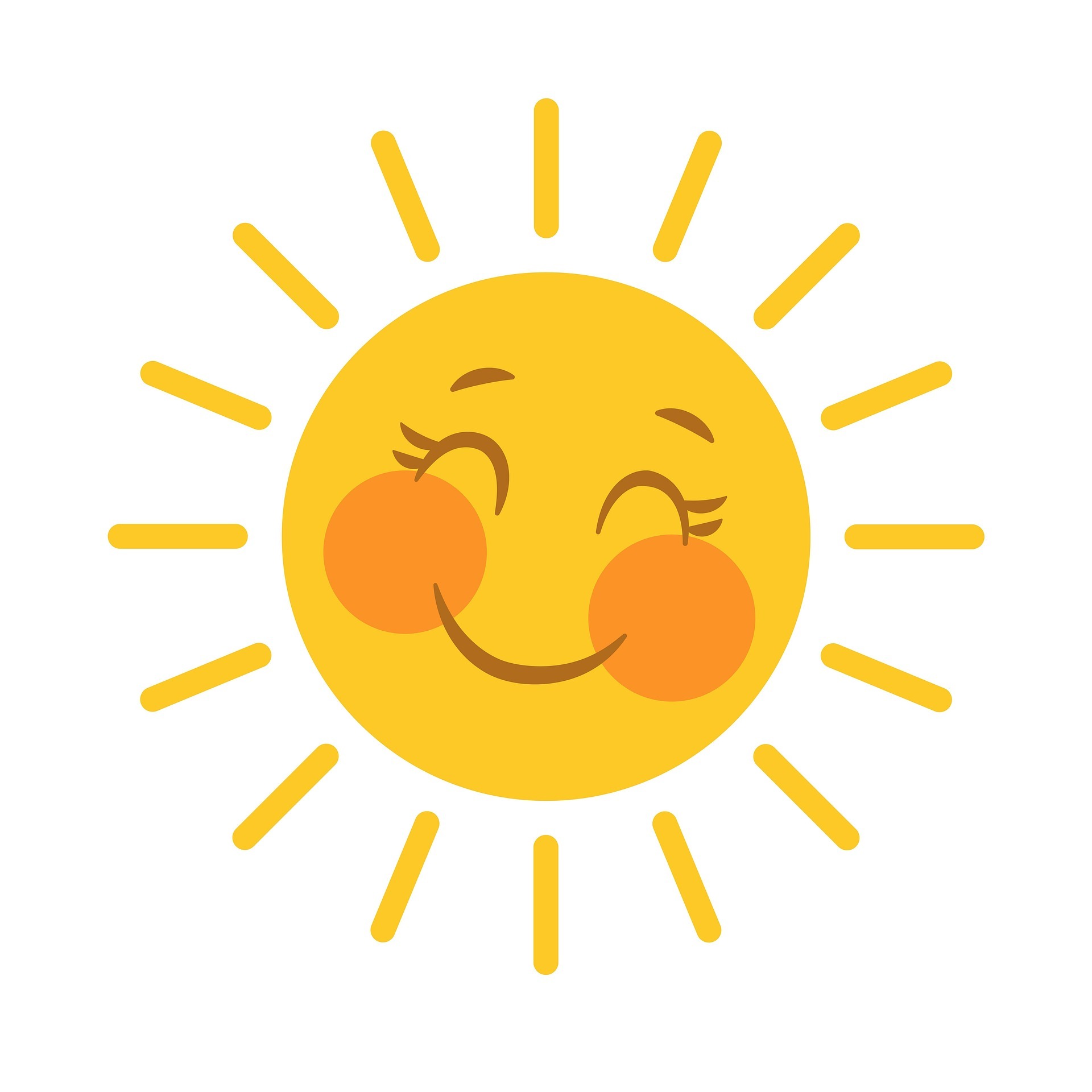 lächelnde Sonne